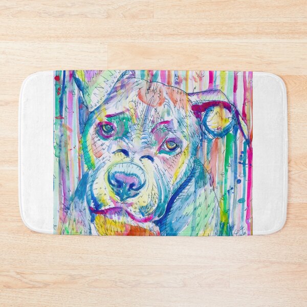 Item preview, PIT BULL Watercolor portrait .7 designed and sold by lautir.