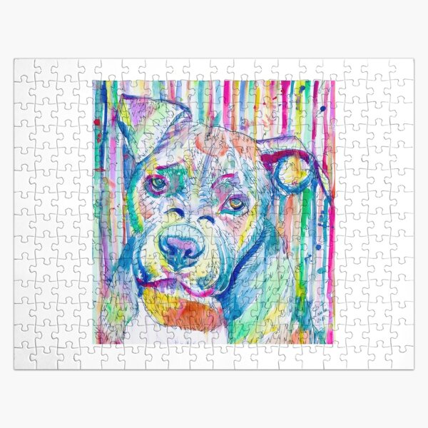 Pit Bull Terrier Mommy Jigsaw Puzzle for Sale by Blok45