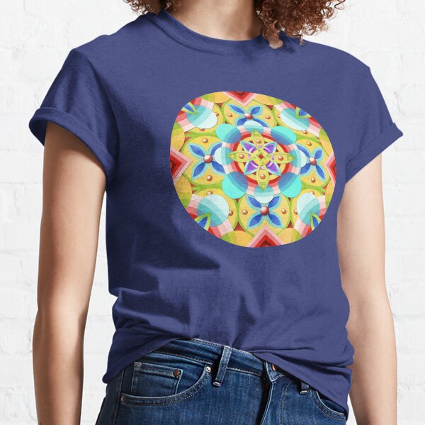 Groovy Cosmic Celtic (smaller scale) Classic T-Shirt