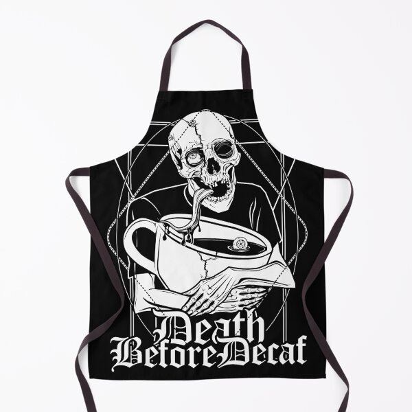 Item preview, Death Before Decaf: Death and a big coffee cup designed and sold by vonKowen.