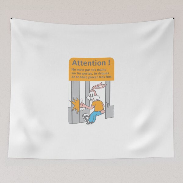Item preview, Serge the metro rabbit Sticker designed and sold by KARENPEARSO.
