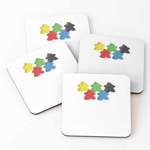 Item preview, Set of 5 meeples (Board game tokens) Sticker designed and sold by KARENPEARSO.