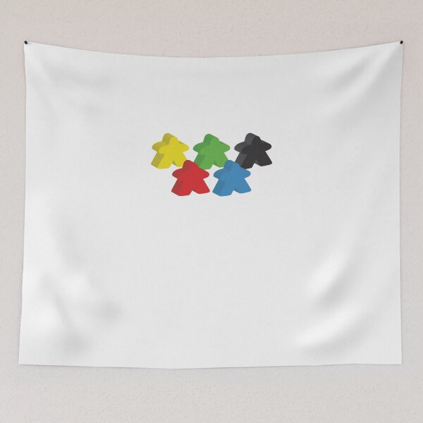 Item preview, Set of 5 meeples (Board game tokens) Sticker designed and sold by KARENPEARSO.