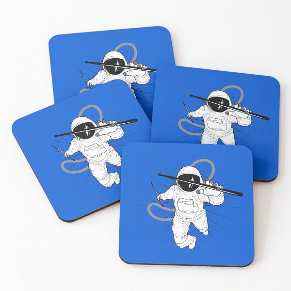 Item preview, Astronaut Drummer In Space With Drumsticks designed and sold by playloud.