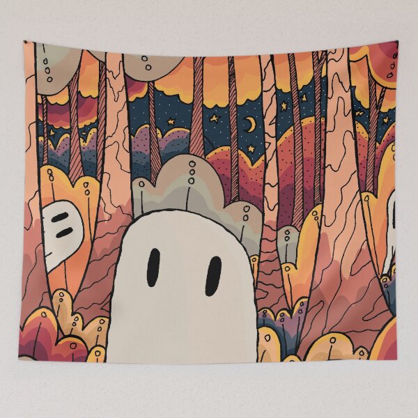 Item preview, Little ghost forest designed and sold by Swadeillustrations.