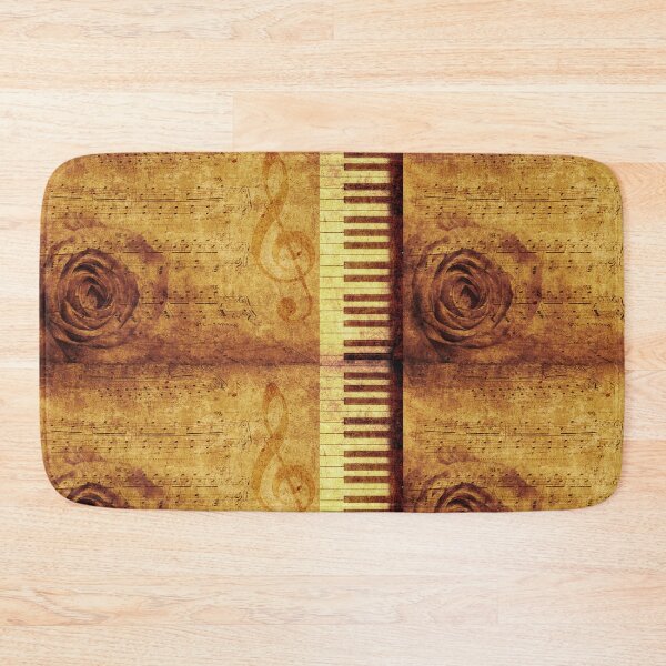 Item preview, Grunge rose, piano and music notes designed and sold by AnnArtshock.