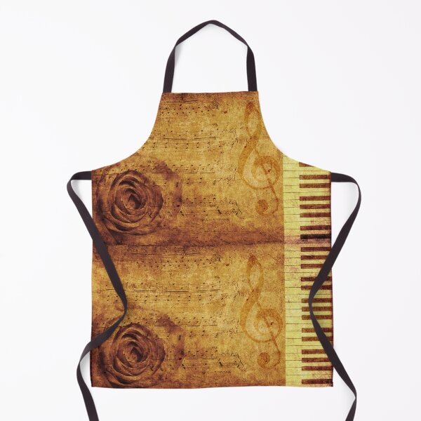 Item preview, Grunge rose, piano and music notes designed and sold by AnnArtshock.