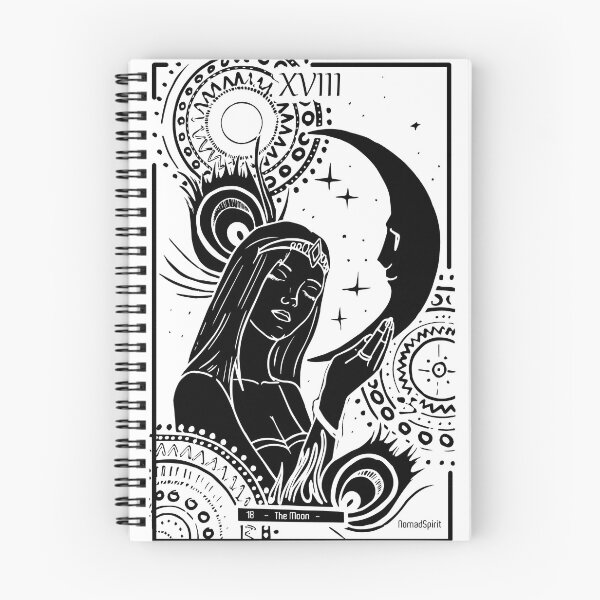 Item preview, tarot card white the moon designed and sold by OwlSpirit.