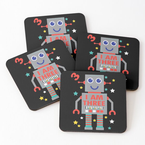 Item preview, I Am Three Robot Funny Robotics 3 Year Old Birthday Party designed and sold by AdeleSchindler.