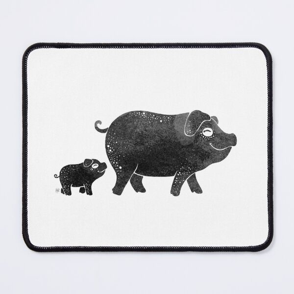 Item preview, Pig mum and baby designed and sold by adeillustrator.