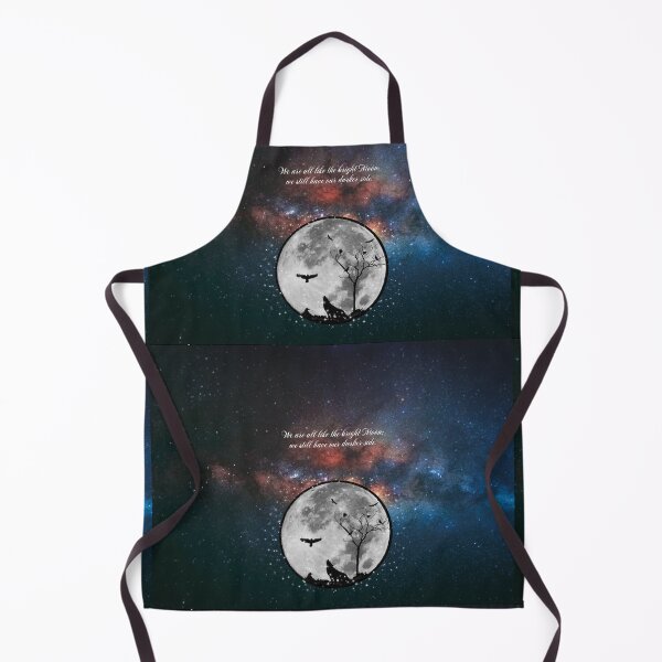 Item preview, Wolf, Raven & Moon in a dark night - We are all like the bright Moon; we still have our darker side designed and sold by KeshaEls.