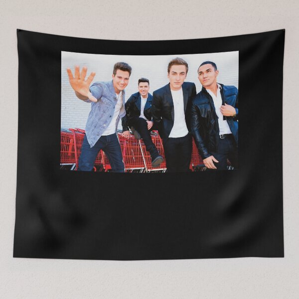 Item preview, Four boy band happy logo poster designed and sold by RebecaMac030.