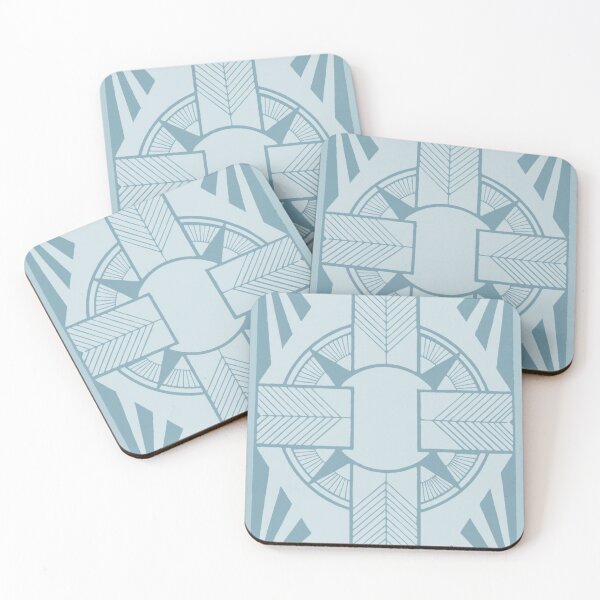Item preview, Blue Art Nouveau  designed and sold by redstitchlab.