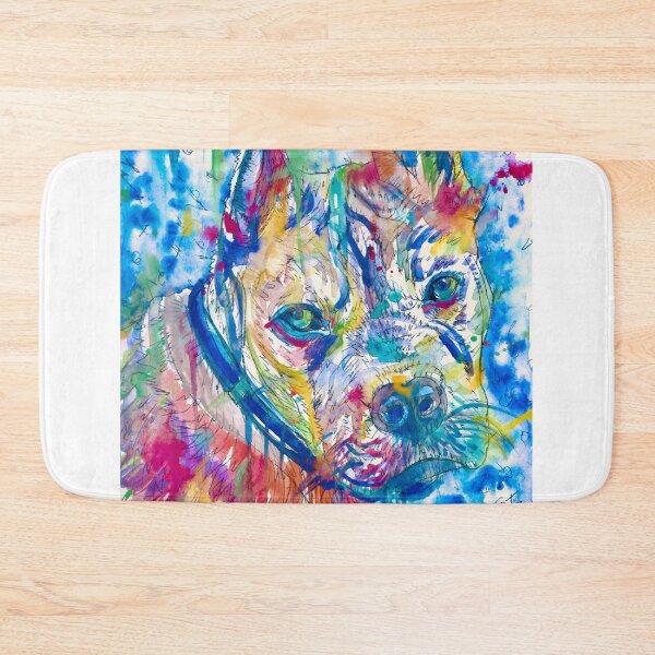 Item preview, PIT BULL Watercolor portrait .8 designed and sold by lautir.
