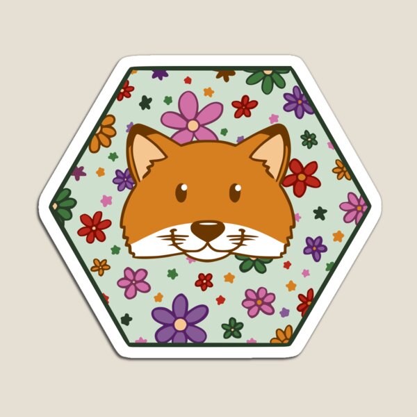 Item preview, Fox in a flower field designed and sold by PotchouDoodle.