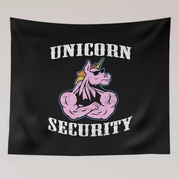 Item preview, Unicorn Security Magical Funny Costume Cute Gift designed and sold by fatboys.