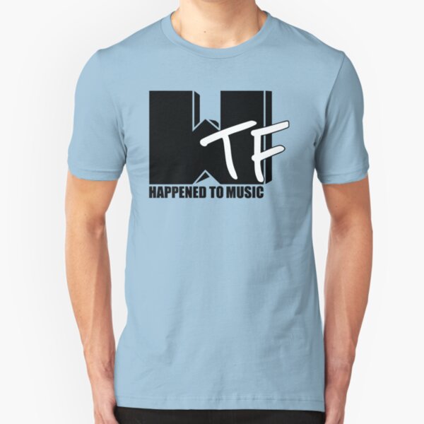 WTF Happened To Music Solid Slim Fit T-Shirt