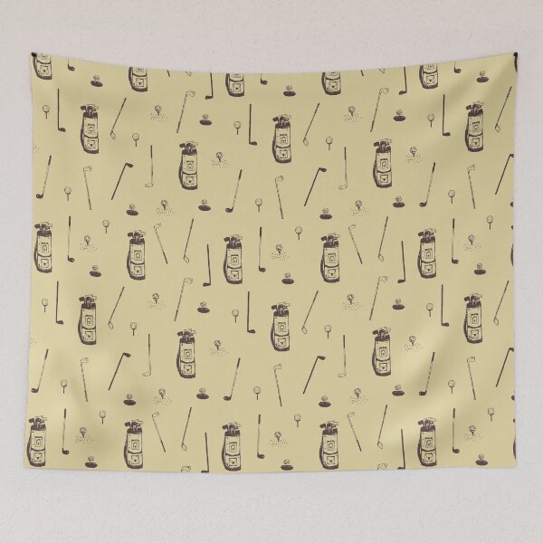 Item preview, Hand Drawn Golfing Pattern designed and sold by CheekyChicChic.