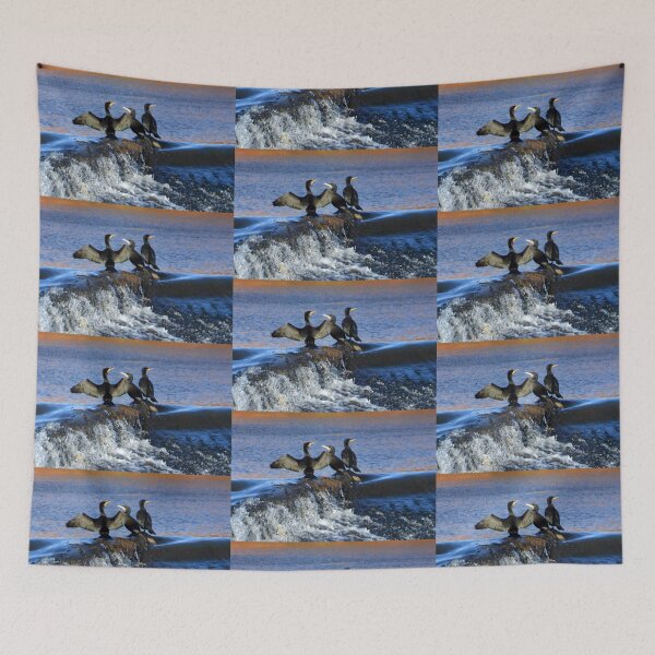 Item preview, Cormorants at Exeter Quays Devon, UK designed and sold by lynn carter.