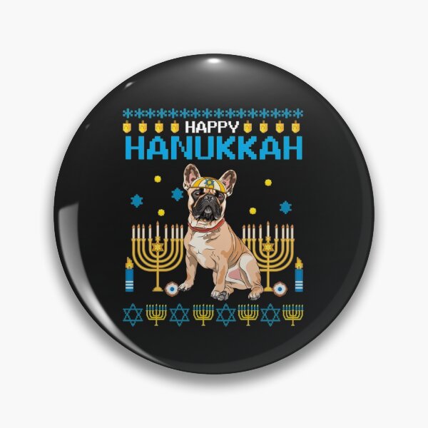 Artikelvorschau, Bulldog Chanukah Jewish Ugly Hanukkah Sweater Pajama T Shirt entworfen und verkauft von Bobby-Bancel.