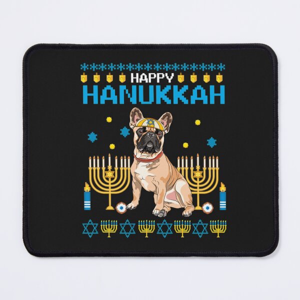 Item preview, Bulldog Chanukah Jewish Ugly Hanukkah Sweater Pajama T Shirt designed and sold by Bobby-Bancel.