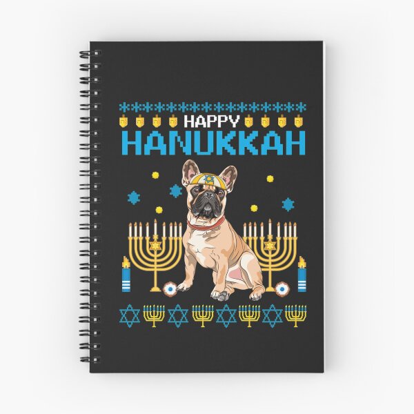 Item preview, Bulldog Chanukah Jewish Ugly Hanukkah Sweater Pajama T Shirt designed and sold by Bobby-Bancel.