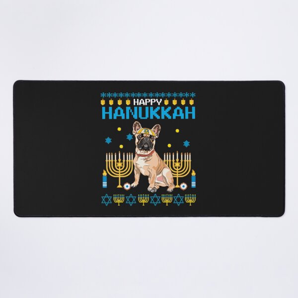 Item preview, Bulldog Chanukah Jewish Ugly Hanukkah Sweater Pajama T Shirt designed and sold by Bobby-Bancel.