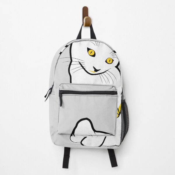 Item preview, kitten excited by the temptation of butterflies. white cat. cat series. designed and sold by yoonjolab.