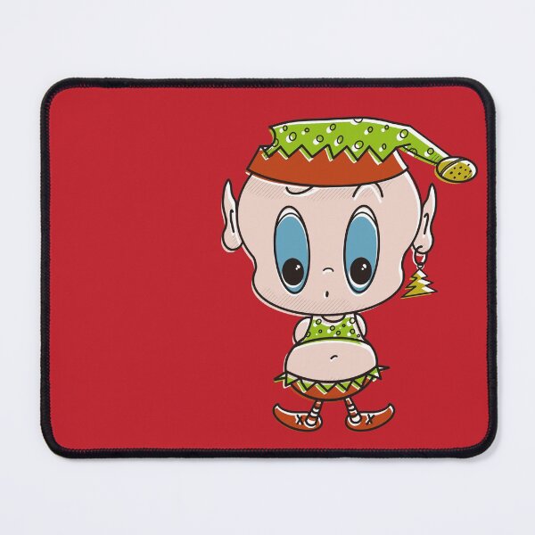 Item preview, Funny Christmas elf with earring. designed and sold by LaBellCreative.
