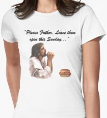 Jesus Chick-fil-a Women's Fitted T-Shirt
