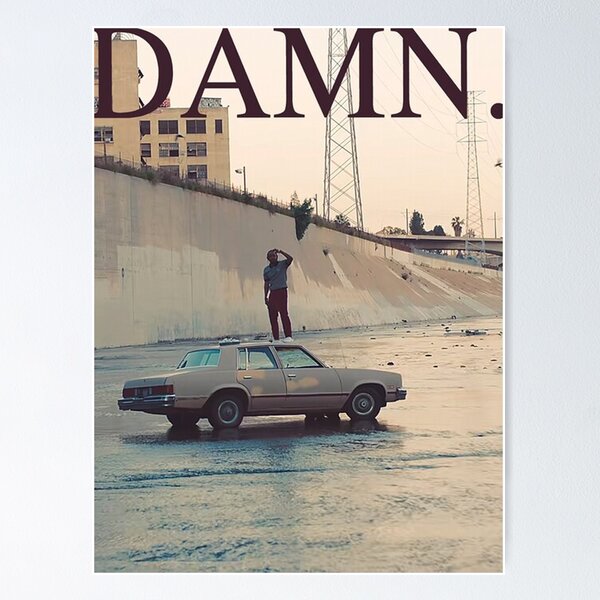 Kendrick Lamar DAMN Rap Album Cover Hip Hop HD Print Music Poster Wall  Decor