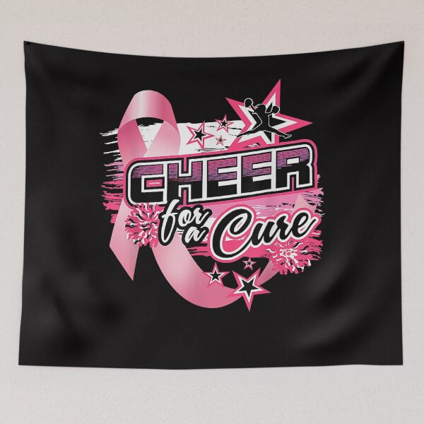 Item preview, Cheer Breast Cancer Awareness Pink Ribbon Cheerleader designed and sold by PatrickRda.