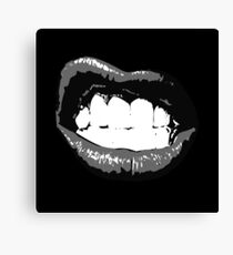 Sexy teen girl lips Canvas Print
