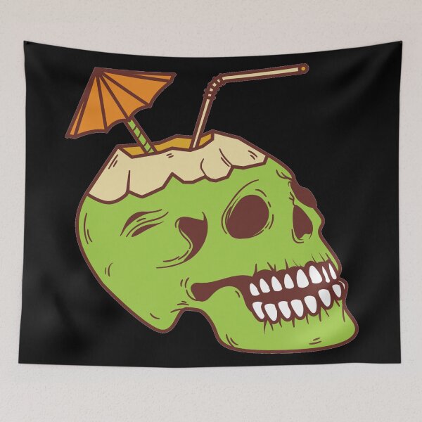 Item preview, Coconut skull chilling designed and sold by Dynamitebucket.