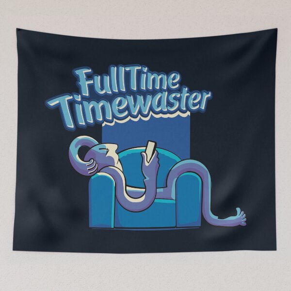 Item preview, FullTime Timewaster With Smartphone  designed and sold by ILoveWastinTime.