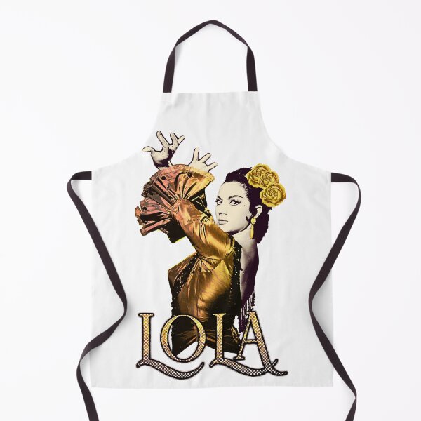 Lola Flores El Balcón De La Luna La Faraona Vestido Dorado Rave Acid Delantal