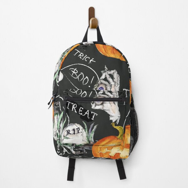 Item preview, Scary Spooky Skull Halloween Design With Halloween Pumpkin designed and sold by Delandor.