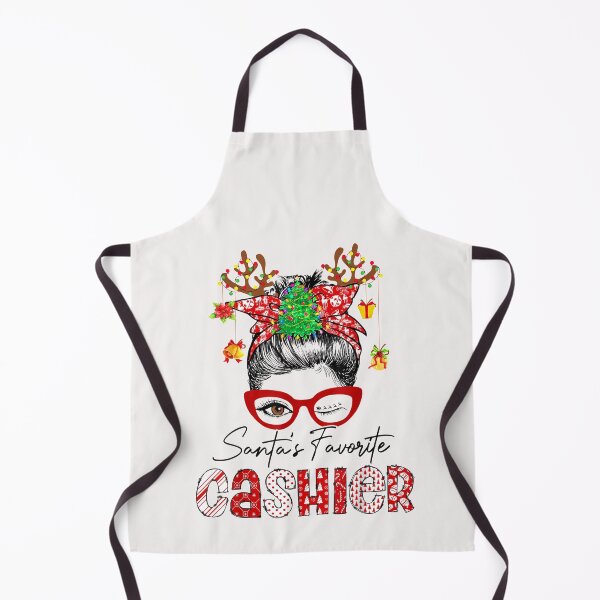 Item preview, Messy Bun Hair- Christmas Tree-Santa's Favorite Cashier T-Shirt designed and sold by Bobby-Bancel.