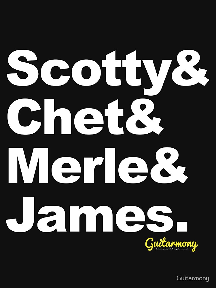 1950s Guitar Legends - White Text by Guitarmony