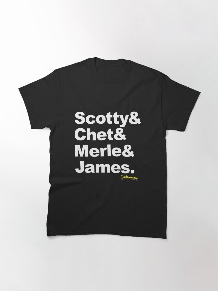 Alternate view of 1950s Guitar Legends - White Text Classic T-Shirt