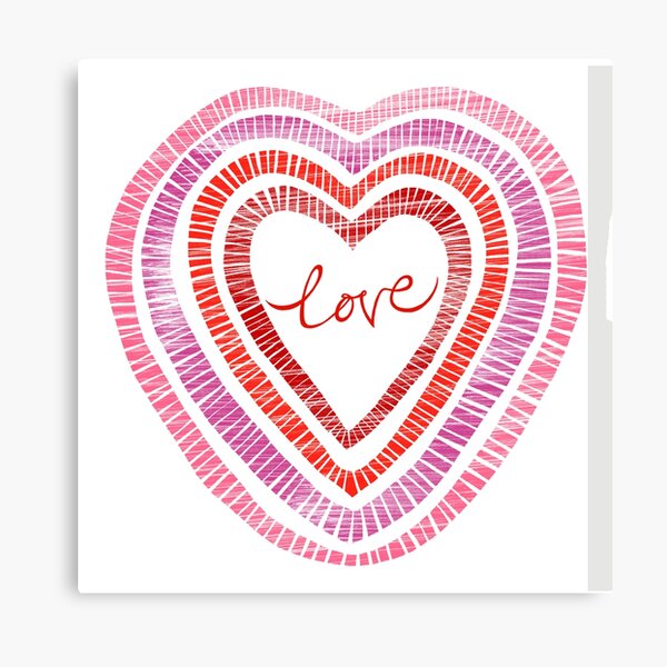 Love Hearts Canvas Print