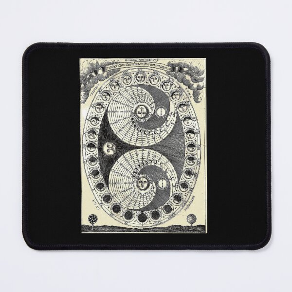 Item preview, MOON PHASES : Vintage 1658 Sciathericum Seleniacum Print designed and sold by posterbobs.