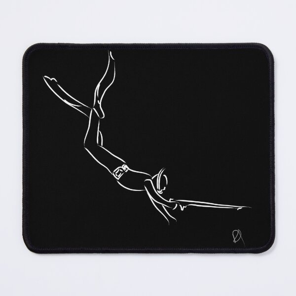 Item preview, Spearfishing/diving minimalist illustration designed and sold by Sulcos.