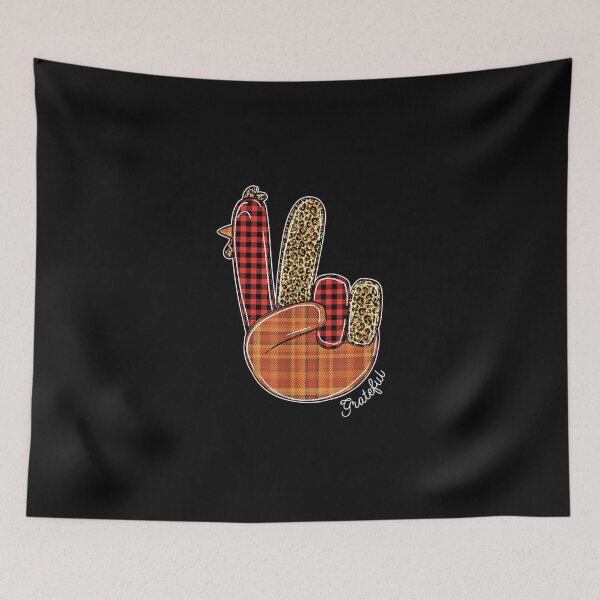 Item preview, Peace Love Turkey Grateful Turkey Hand Sign Thanksgiving designed and sold by GarnerPugh.