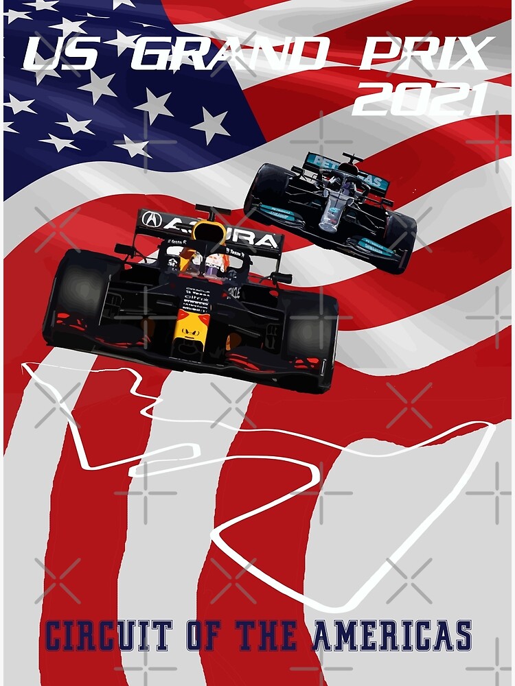 Disover 2021 United States Grand Prix - CIRCUIT OF THE AMERICAS Premium Matte Vertical Poster