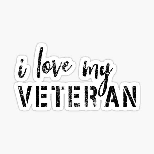 Womens Veterans Day Shirt I Love My Veteran, gifts idea Sticker