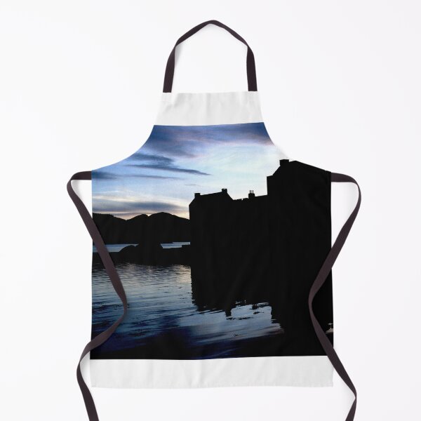 Item preview, Eilean Donan Castle sunset Scotland silhouette designed and sold by dunxs.