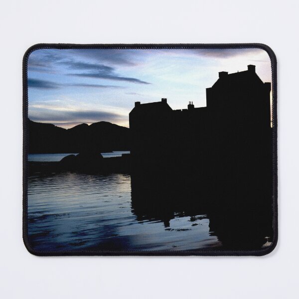 Item preview, Eilean Donan Castle sunset Scotland silhouette designed and sold by dunxs.