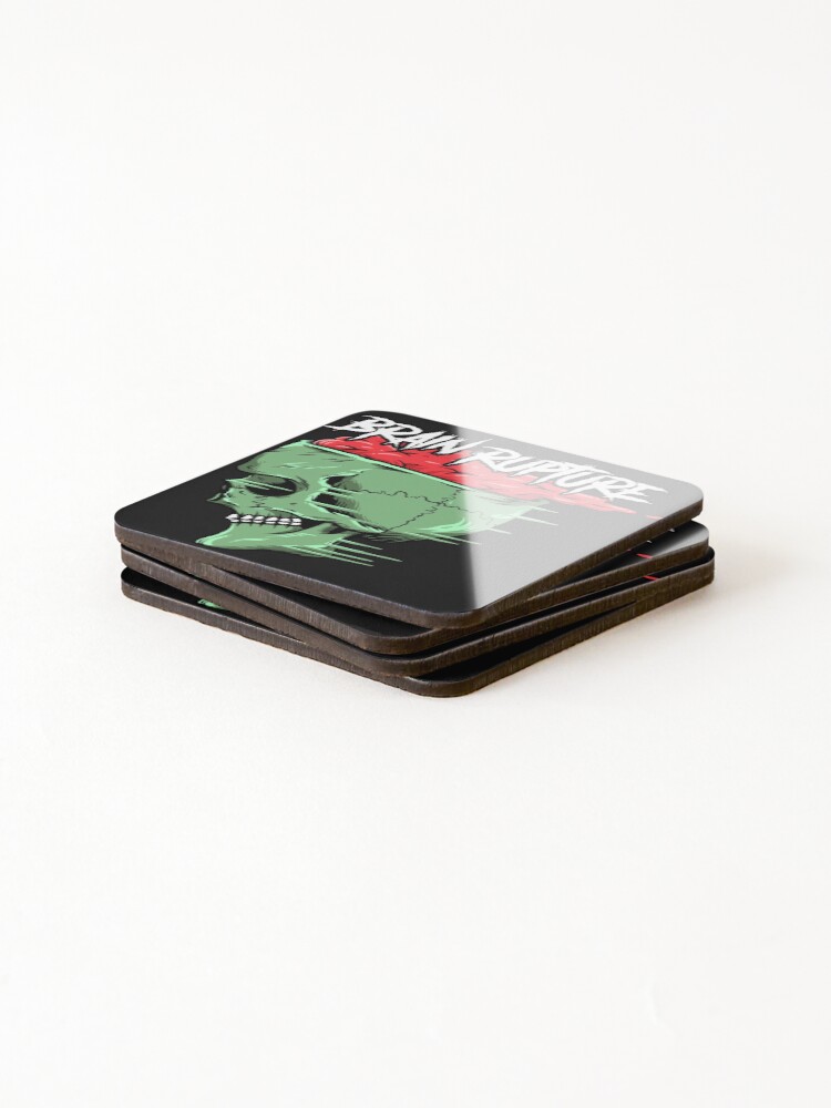 Thumbnail 4 of 5, Coasters (Set of 4), Brain Rupture designed and sold by phsycartwork.
