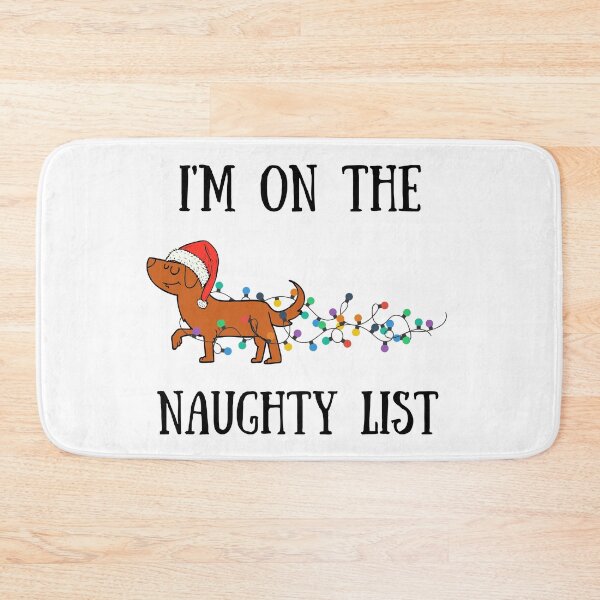 Item preview, I'm On The Naughty List Dog designed and sold by raccoonbox.